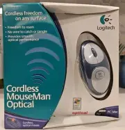 Logitech Cordless Mouseman Optical Mouse For PC/Mac PS/2 Brand New In Box