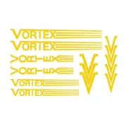 Vortex - Stripes - YELLOW - DIECUT Decal set - old school bmx
