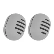 2Pcs Makeup Sponge Holder Shatterproof Eco-Friendly Silicone Beauty Make Up Blender Case for Travel -Gray