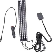 CRILSTYLEO Car Underbody Lights Led Atmosphere Lamp Kit 18 LEDs Colorful Sound-Controlled for Vehicle Decor