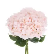 Artificial Flowers 10 Bundles, Pink Fake Hydrangea Plants for Wedding Outdoor