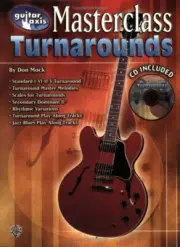 Guitar Axis Masterclass Turnarounds MUSIC BOOK & CD GUITAR MOCK SCALES JAZZ-BLUE