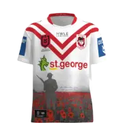 ST GEORGE DRAGONS 2023 CLASSIC NRL MENS ADULT ANZAC ROUND COMMEMORATIVE JERSEY
