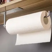 SUNTECH Paper Towel Holder Under Cabinet - Self Adhesive Silver