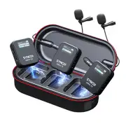 SYNCO G2(A2) Pro 2.4G Dual Wireless Lavalier Microphone Charging Case for Camera