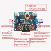 5A Digital Control Power Supply DC-DC Step-Down Charge Module LED Voltmeter