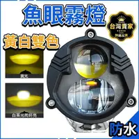 在飛比找momo購物網優惠-【威富登】魚眼霧燈 雙色 12V24V 霧燈 機車霧燈 電動