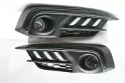Amber LED DRL Bumper Fog Light Lamp Bezel Cover w/Switch for 16-17 Honda Civic (for: Honda)