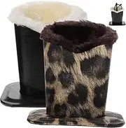 [BESPORTBLE] 2Pcs Plush Lined Eyeglasses Storage Stand Stylish Glasses Display Holder for Nightstands Desks Protective Case for Men Women Non Slip Base Modern Design