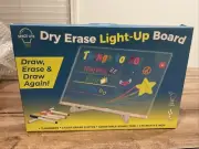 Acrylic Dry Erase Board with Light up Stand, 11.75x 8Clear White Board...