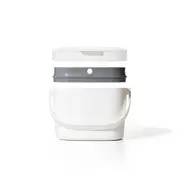Kitchen Easy Clean Bin Compost White