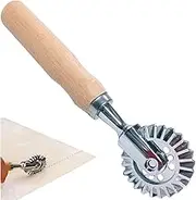 MTOMDY Pastry Wheel Cutter,Pastry and Pasta Cutter Wheel,For Ravioli, Pasta, Dumplings Lasagna, Pierogi - 6.7" Diameter