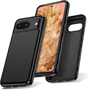 [Watana] Google Pixel 8 5G Case, Soft Touch Silicone Mobile Phone Case, Shockproof, Dustproof, Non-Slip Full Body Armour with Microfibre Lining for Pixel 8 5G, Black
