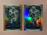 Tony Romo 2x 2014 Topps Chrome Orange Silver Refractor Lot