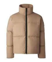 logo-patch puffer jacket XL,L,M desert sand