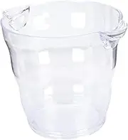 HAKIDZEL Transparent Double Handled Ice Bucket Elegant Beer Cooler Portable Bar Accessory for Ktv Parties for Wine Drinks