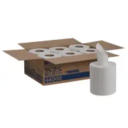 Perforated Paper Wipes, 2-Ply, Centerpull, 520SH/RL, White