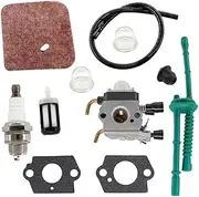 1set Carburetor Fit for STI FS38 FS45 FS46 FS55 FS85 KM55 Carby Carburetor Service Kit with Gasket F Oil Line Assem