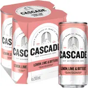 Cascade Lemon Lime & Bitters Can 200mL 4Pk
