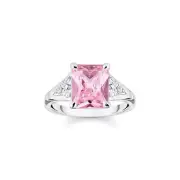 Genuine THOMAS SABO Heritage Pink Silver Cocktail Ring