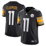 男子NFL匹茲堡鋼人STEELERS橄欖球服11号CHASE CLAYPOOL球衣刺繡運動服