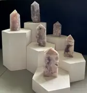 Pink Amethyst Tower,Quartz Crystal,Metaphysical,Reiki,Decor,Specimen,Unique Gift