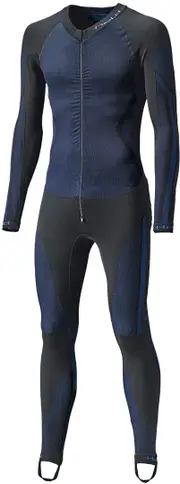 Held Race Skin II Undersuit, black-blue, Size L for Men Black Blue