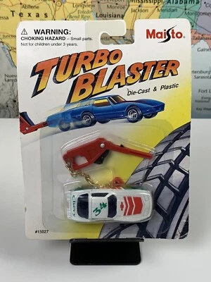 SHIPS SAME DAY Vintage 1996 Maisto Turbo Blaster White Chevy Toy Car New Rare