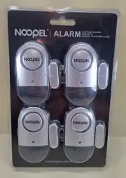 4 Pcs Noopel Doors &Windows Alarms With Magnetic Sensor Triggered New Sealed NIP