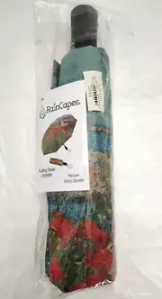 Folding Travel Umbrella "Hassam Celia's Garden" RainCaper UMB-T-M21-A Multicolor