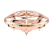 Mini UAV Intelligent Induction Quadcopter UFO Fixed Height Suspended Rotating Flying Saucer Suitable for Children-Gold