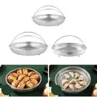 Stainless Steel Steamer Basket with Handle Rice Washer Strainer Veggie Vegetable
