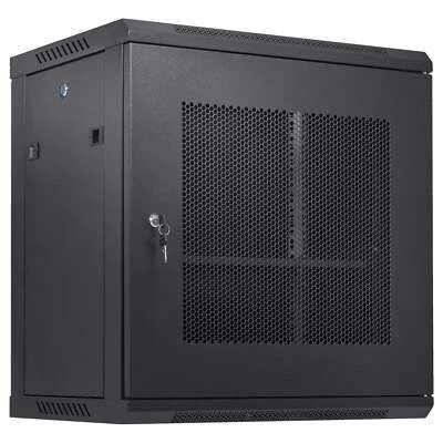 VEVOR 12U Wall Mount Network Server Cabinet, 15.5'' Deep, Server Rack Cabinet...