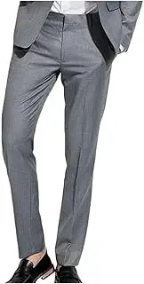 [Botong] Men's Slim Fit Wrinkle-Free Dress Pants Flat Front Business Suit Pants for Men