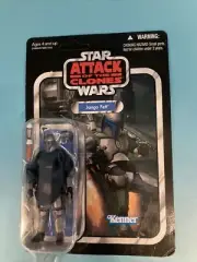 Star Wars Attack Of The Clones Jango Fett Figure New In The Package.