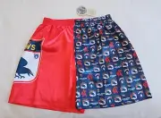 Adelaide Crows AFL FC2047 S22 Mens Retro Logo Printed Satin Boxer Shorts New