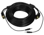 C&E 50ft-Audio-svga Premium VGA/SVGA/XGA/SXGA/UXGA HD15 Monitor Projector Cable