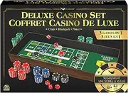 Spin Master Games Deluxe Casino Set, 3 Classic Games in 1: Craps, Blackjack, and Poker, Classic Games for Ages 10 and up