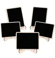 20 Pack Wood Mini Chalkboards Signs with Support Easels, Place Cards, etc