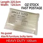 SINGLE SIZE HEAVY DUTY - Mattress Plastic Cover Protector Storage Bag