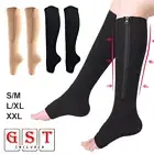 AU Compression Socks Knee High Support Stockings Open Toe 18-21mmHg Soft Unisex