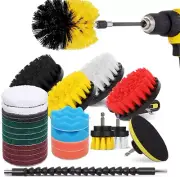23-Piece Drill Brush Accessories Set, Matte Pad and Sponge, Electric Matte Brush