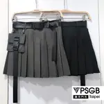 PSGB TAIPEI - L8-J078 附袋工裝百摺裙 短裙 - 韓風 - 現貨