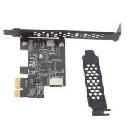 2X(PCI-E 1X to USB 3.2 GEN1 5Gbps Type-E A-Key Expansion Card,Front Panel5589