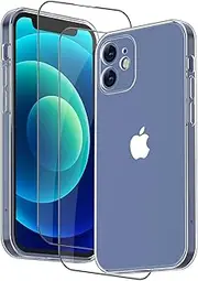 Meliya Case for iPhone 12 Mini (Only), Stylish Liquid Silicone Slim Full-Body Protective Cover with Screen Protector Compatible with iPhone 12 Mini Phone Case
