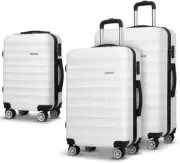 Luggage Set 3Pcs Trolley Suitcase Sets Hard Case Shell, Bag Carry on Adult Kids