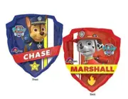 Nickelodeon Paw Patrol Chase Marshall Double Sided Foil Balloon Party 27in