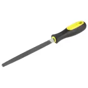 6" Second Cut High Carbon Hardened Steel Triangle Three Square File w Handle