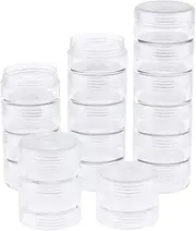 Abbraccia 18 Storage Stackable Clear Containers for Beads Crafts Findings