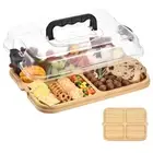 Charcuterie Board with Lid and Handle Portable Cheese Board Bridal Shower